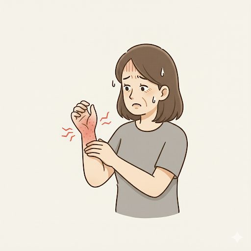 手首・手（指）の痛みの図